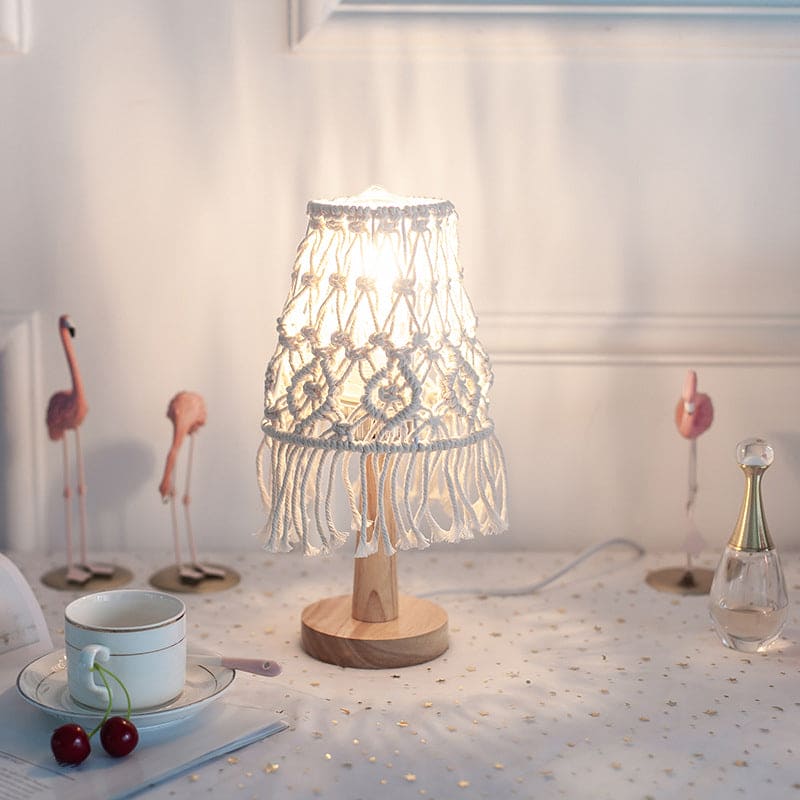FeatherGlow - Veren Vid Bubbelformad Bordslampa