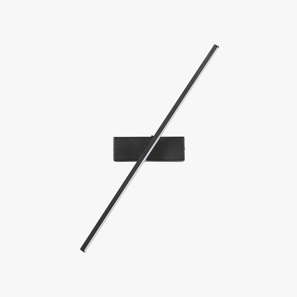 Edge Modern Snurrbar Vägglampa Svart/Vit Sovrum Metall Silikon