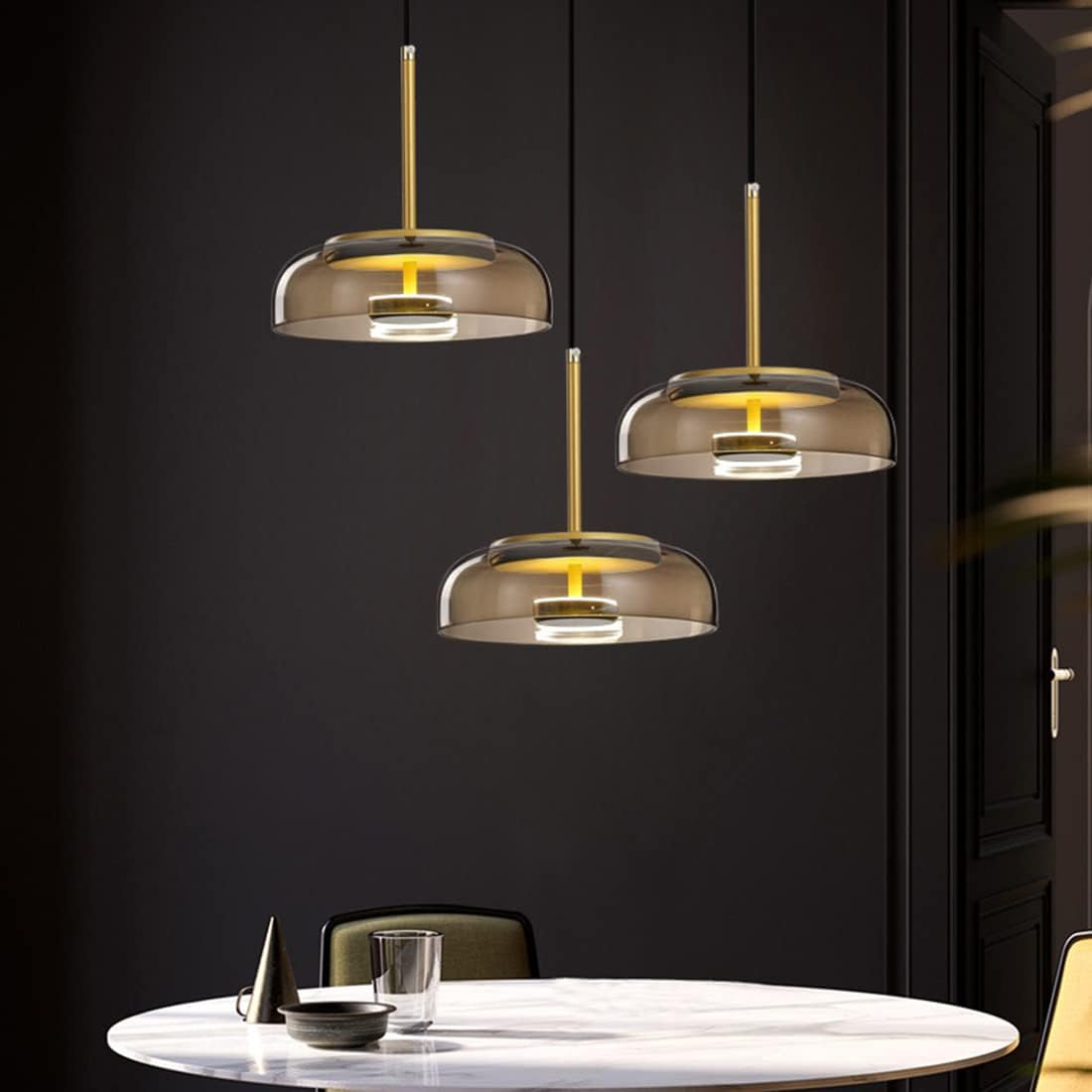 Pendellampa Modern Glas LED Taklampa