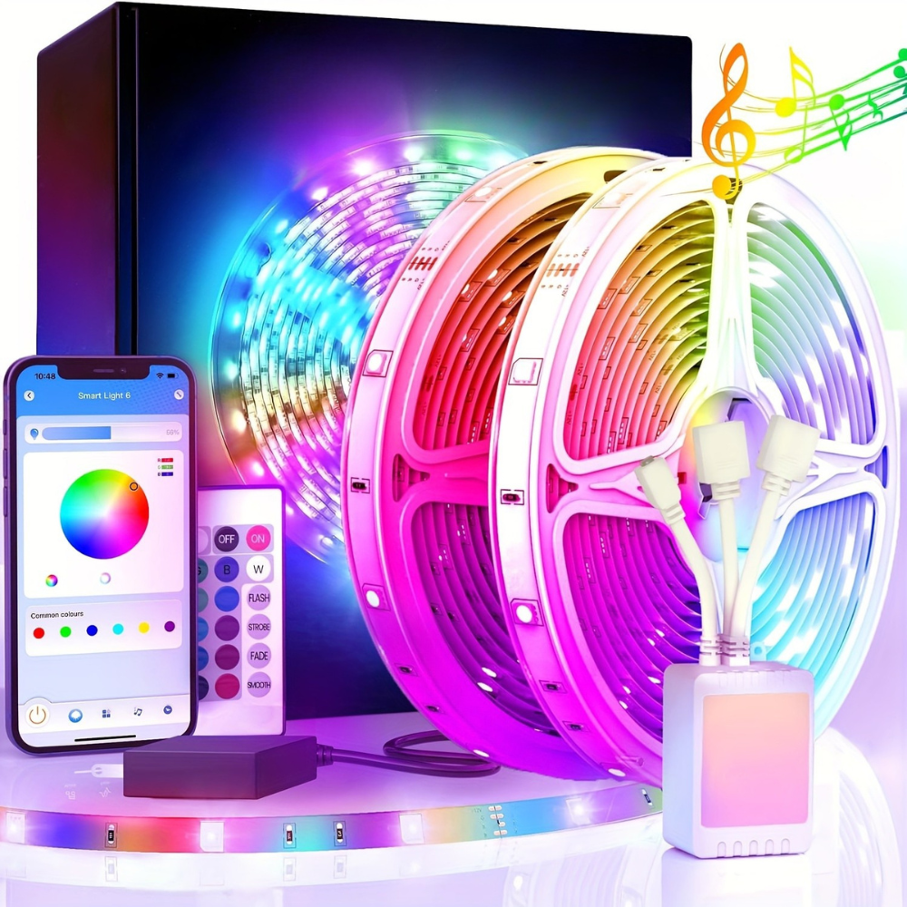 LED Strip Lights Färgändrande Hem Belysning
