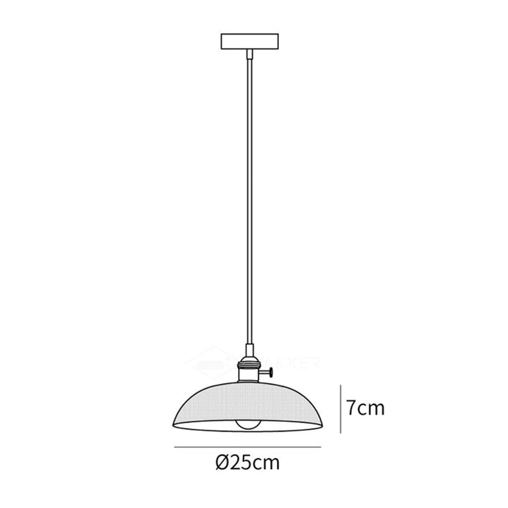 Pendellampa med ribbat glas-skärm