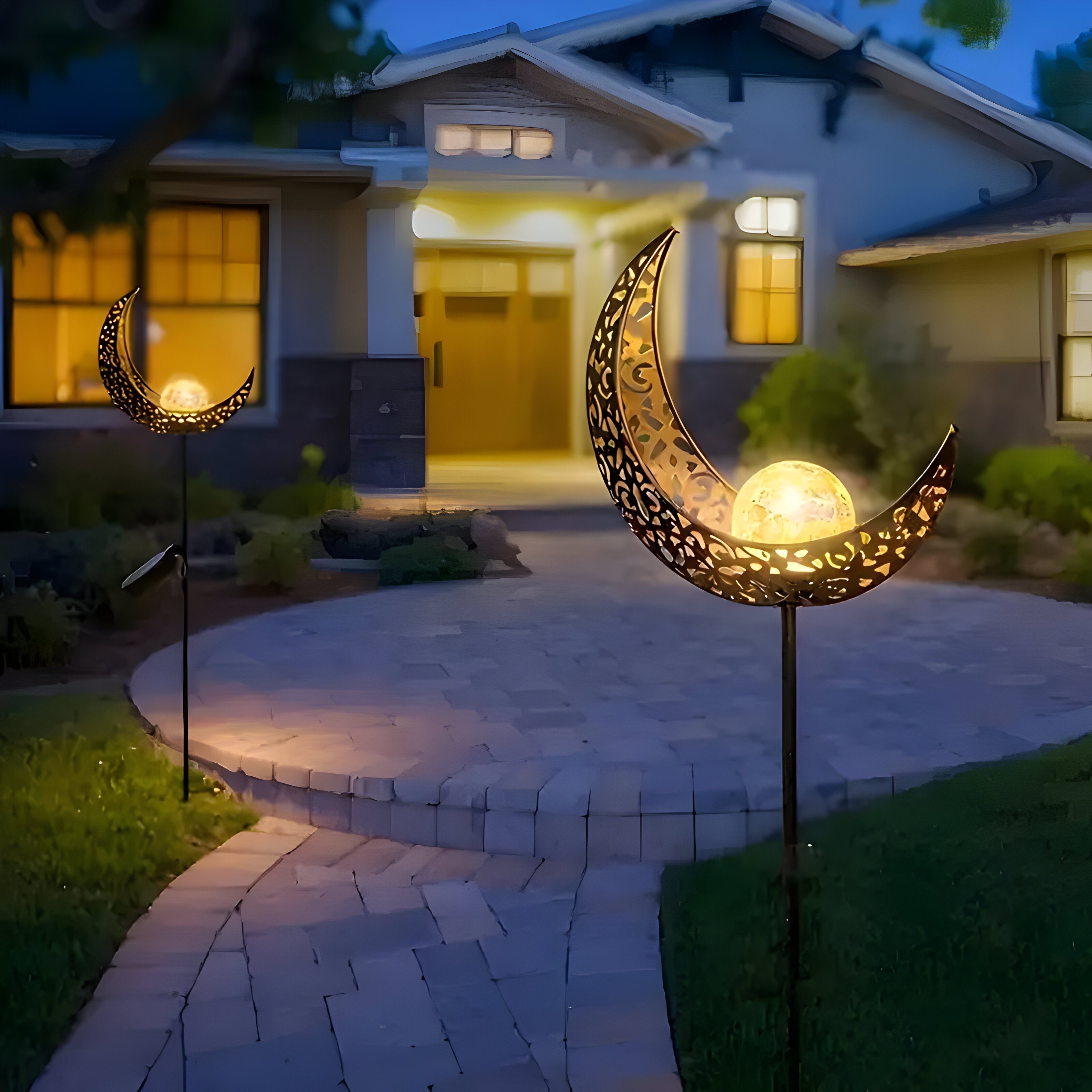 AuroraMeadow Light – Dekorativ solcells trädgårdslampa