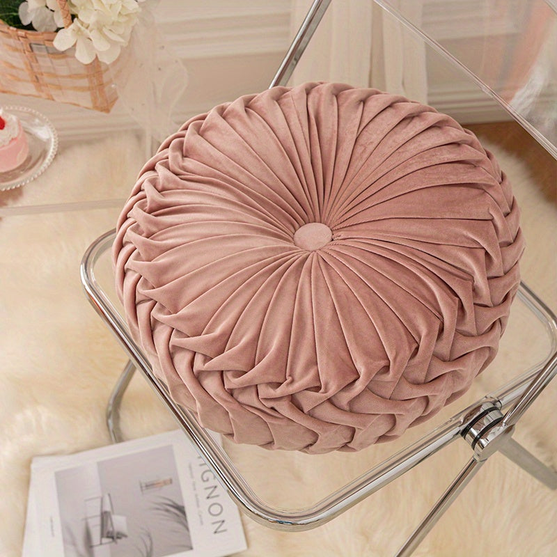 Pumpakudde - Sammet Rund Kuddfodral för Soffa, Tatami, Vardagsrum och Kontorsdekoration