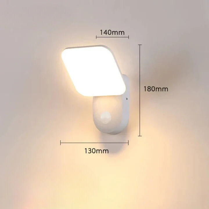 RadiantBeam Ljus - Vattentät Rörelsesensor LED Vägglampa