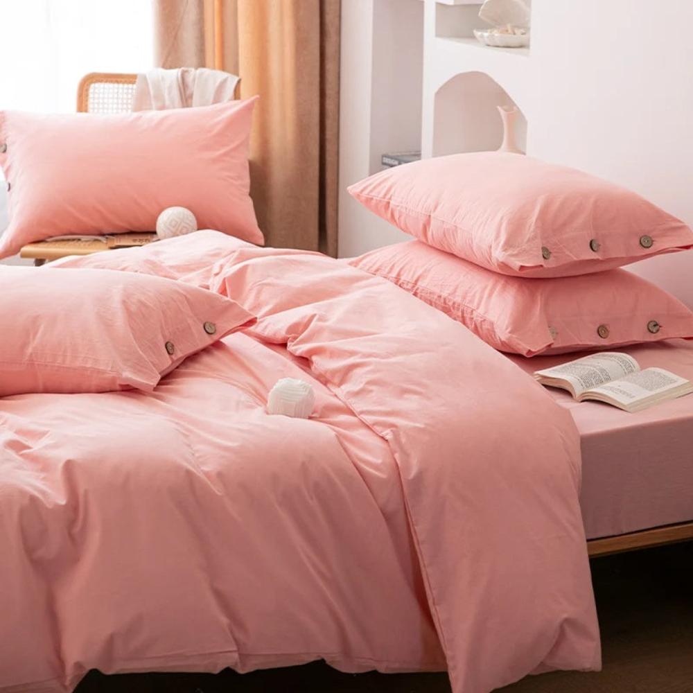 Mysig Bomull Tvilling Kuddöverdrag Set – Lätt, Bekväm & Elegant Design