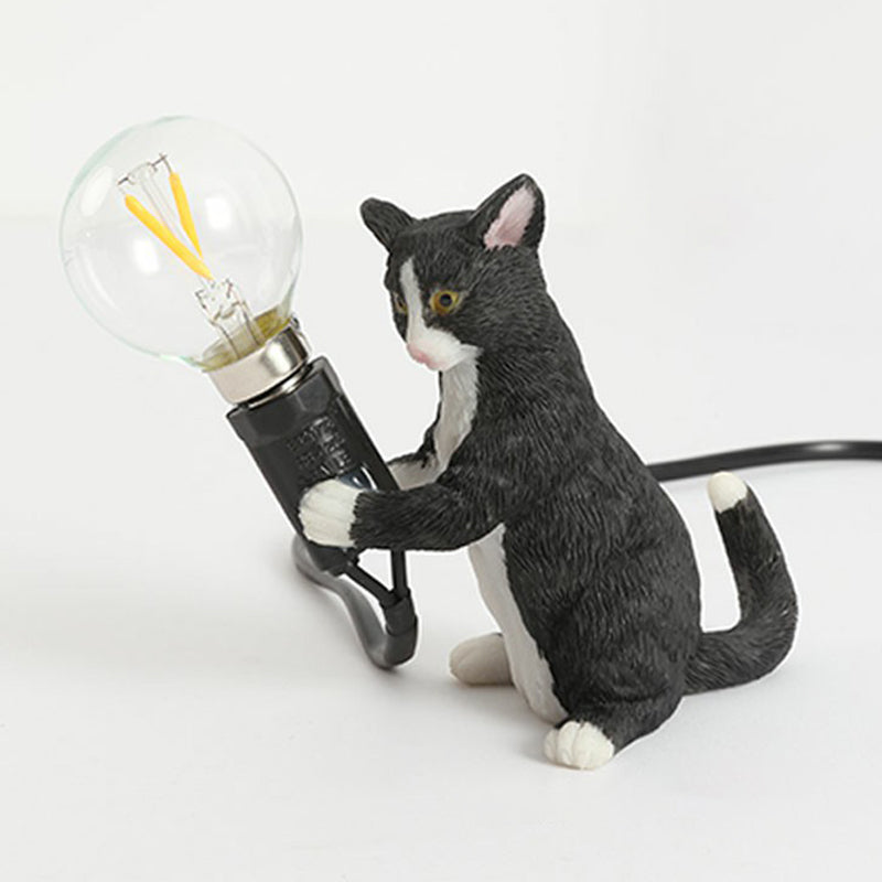 Kattunge Nattlampa - Dekorativ Barnrum Bordslampa