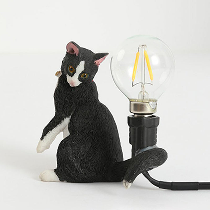 Kattunge Nattlampa - Dekorativ Barnrum Bordslampa