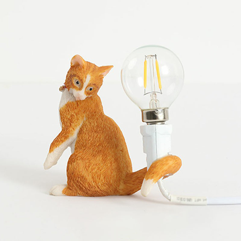 Kattunge Nattlampa - Dekorativ Barnrum Bordslampa