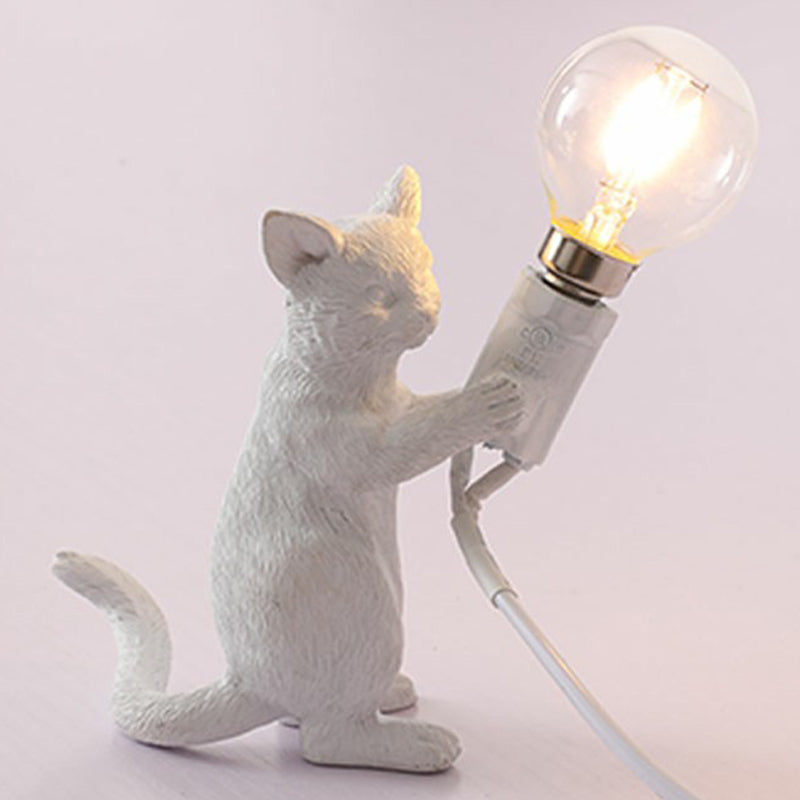 Kattunge Nattlampa - Dekorativ Barnrum Bordslampa