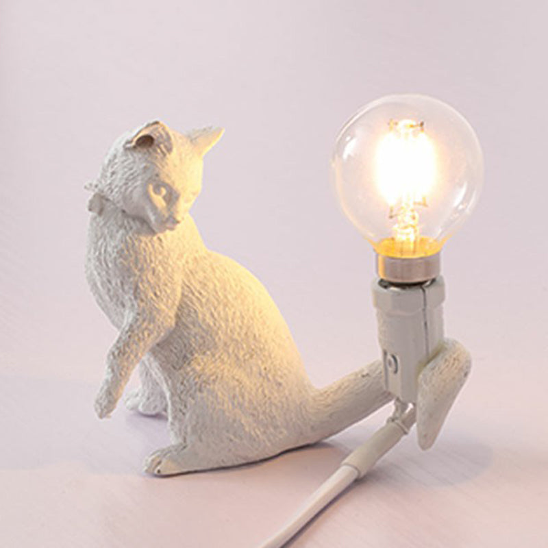 Kattunge Nattlampa - Dekorativ Barnrum Bordslampa