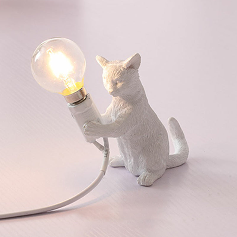 Kattunge Nattlampa - Dekorativ Barnrum Bordslampa