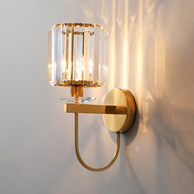 Vägglampa Guld Kristall Modern Sconces