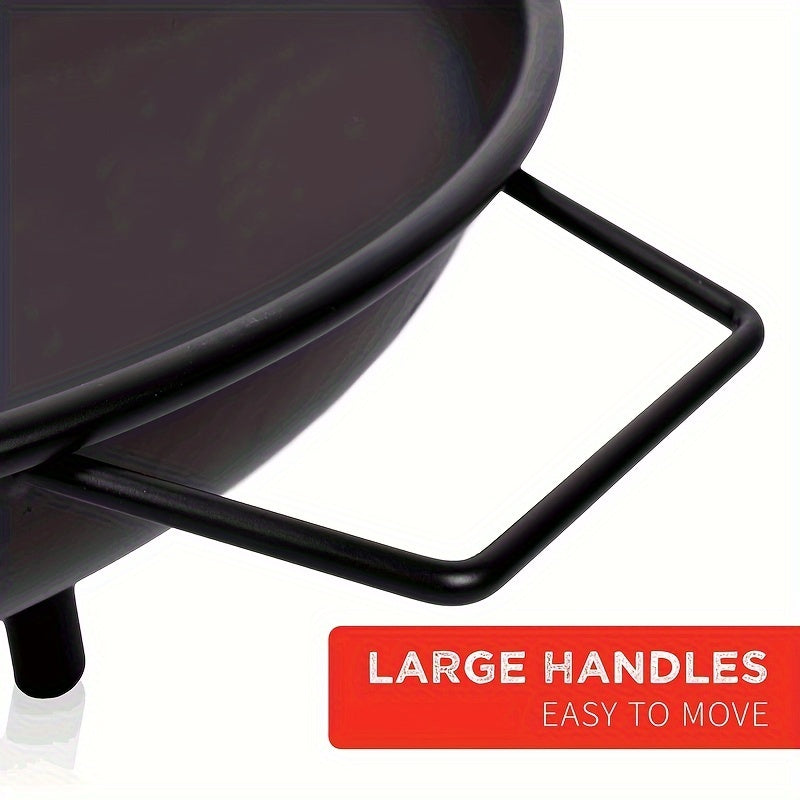 Carvallo Gusseisen Eldstad | 57,5 cm Ø | Robust & Multifunktionell | För Trädgård, Terrass & Camping