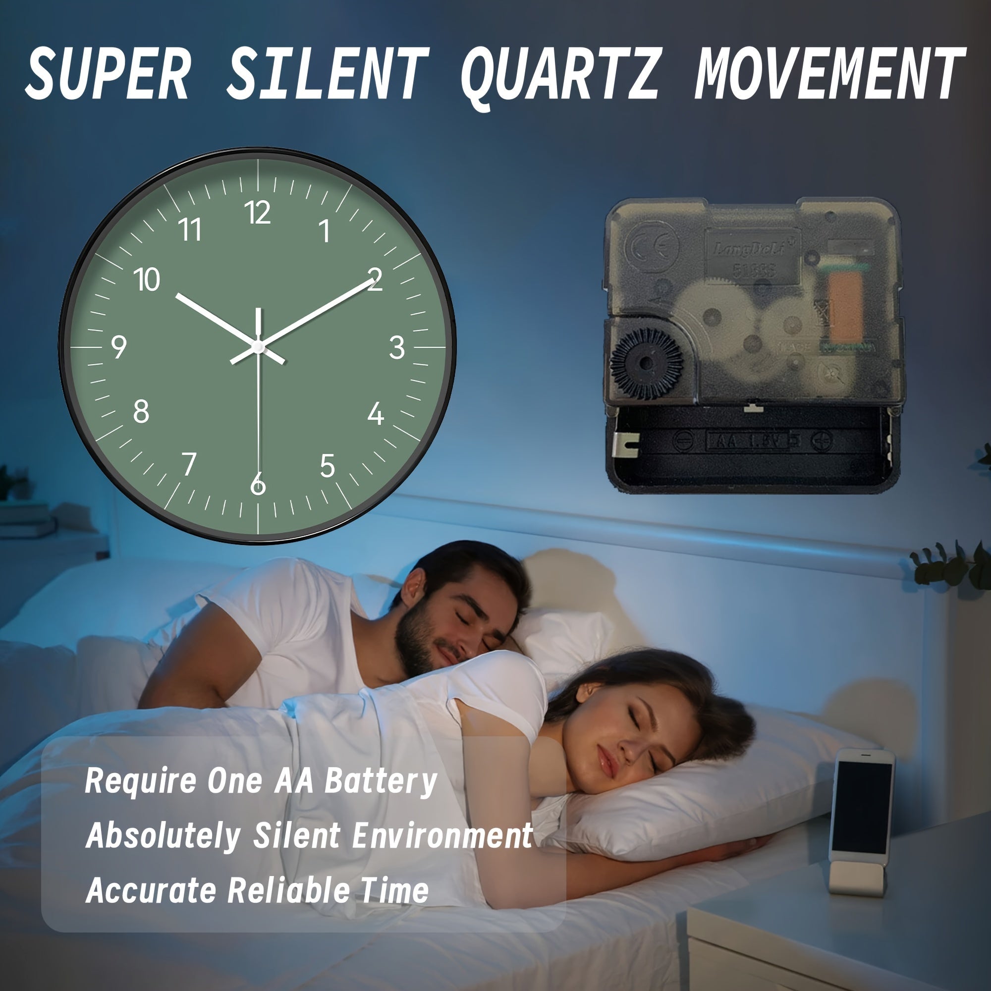 FantasyTime - Modern Tyst Väckarklocka, 20 cm