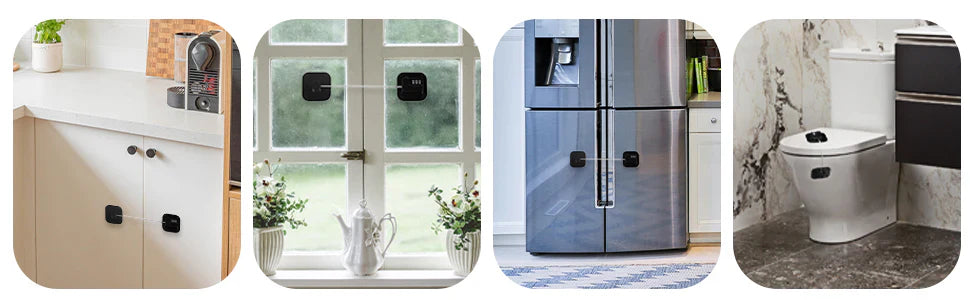 RoyaleGlow Kylskåpslås 2-pack för säker livsmedelsförvaring