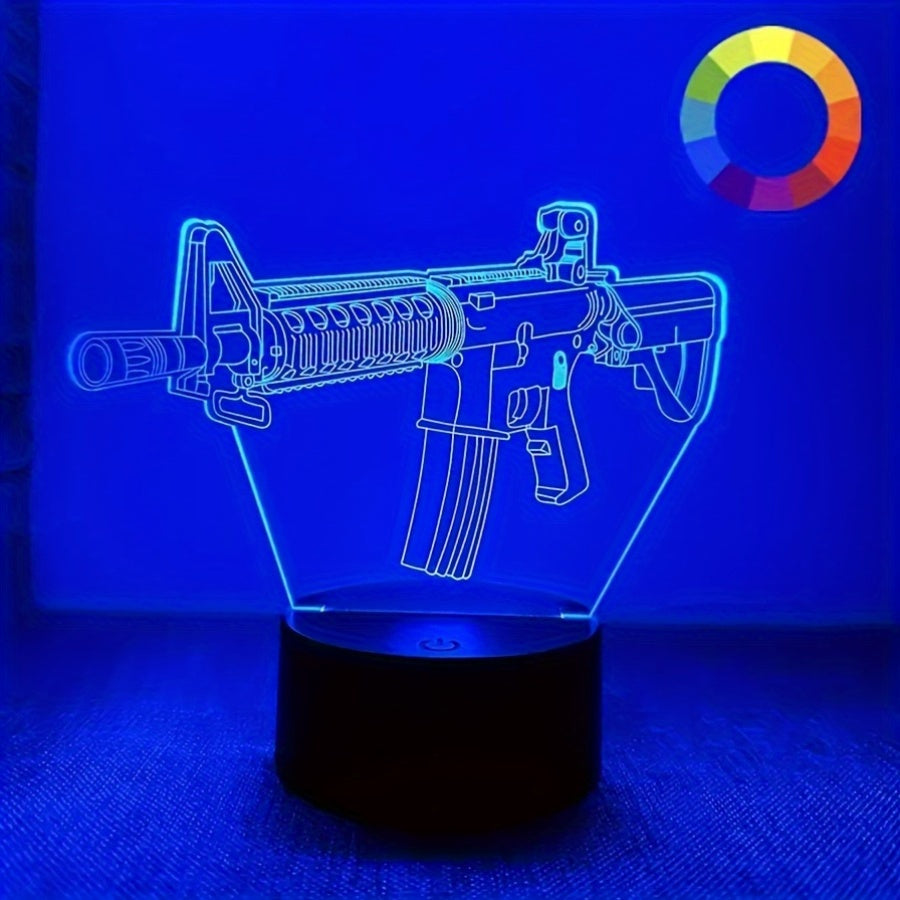 GeoLicht - 3D Geometrisk LED Skrivbordslampa med Touch-kontroll