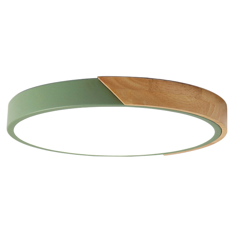 Modern LED Taklampa för Sovrum - Akryl och Metall Rund Inbyggnadsbelysning