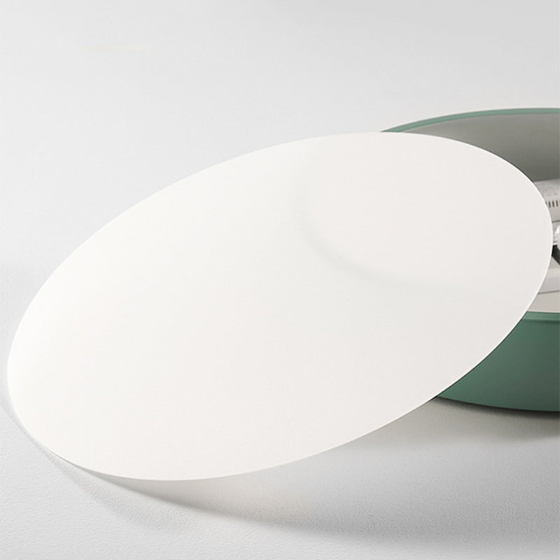 Modern LED Taklampa för Sovrum - Akryl och Metall Rund Inbyggnadsbelysning