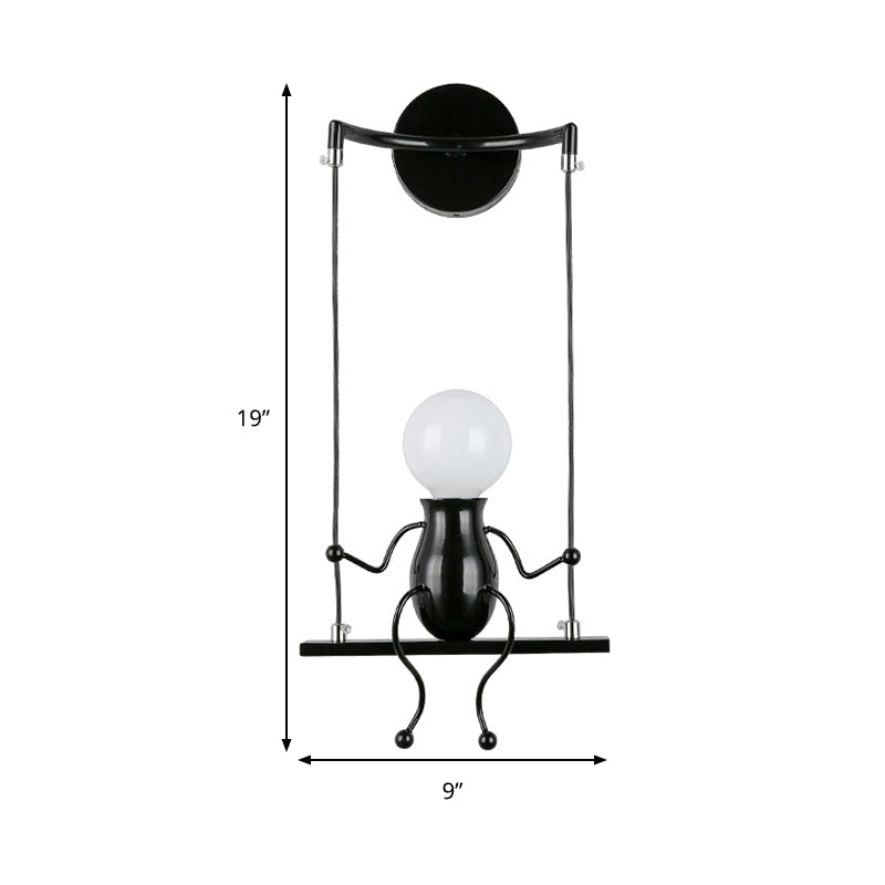 SwingDesign - Modern vägglampa med svängande figur