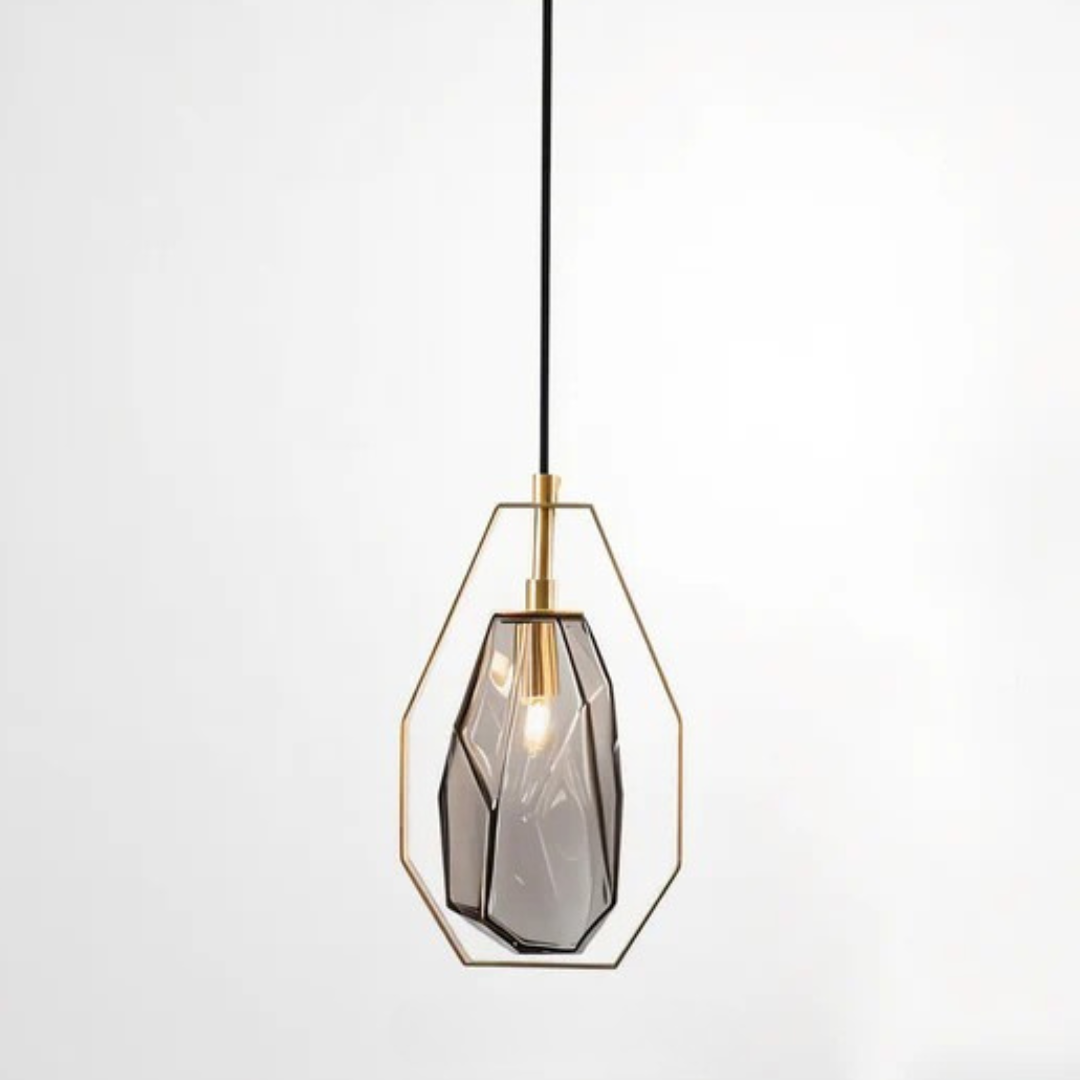 Flavia | Minimalistisk hänglampa i glas i modern stil