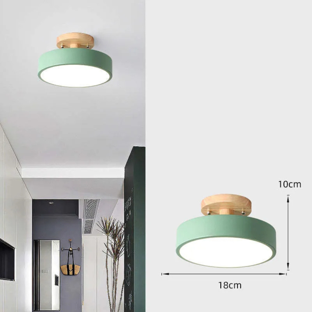 Illumine Halo | Taklampa av trä med integrerad LED i minimalistisk stil