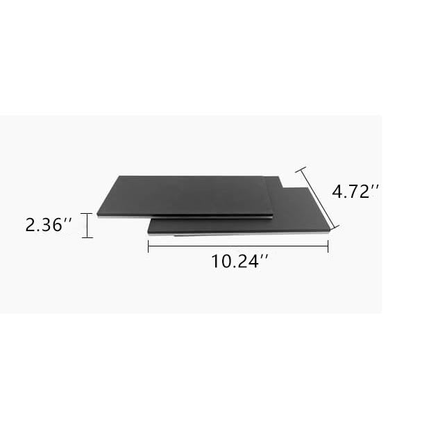 Minimalistisk fyrkantig, staplad LED-vägglampa i aluminium