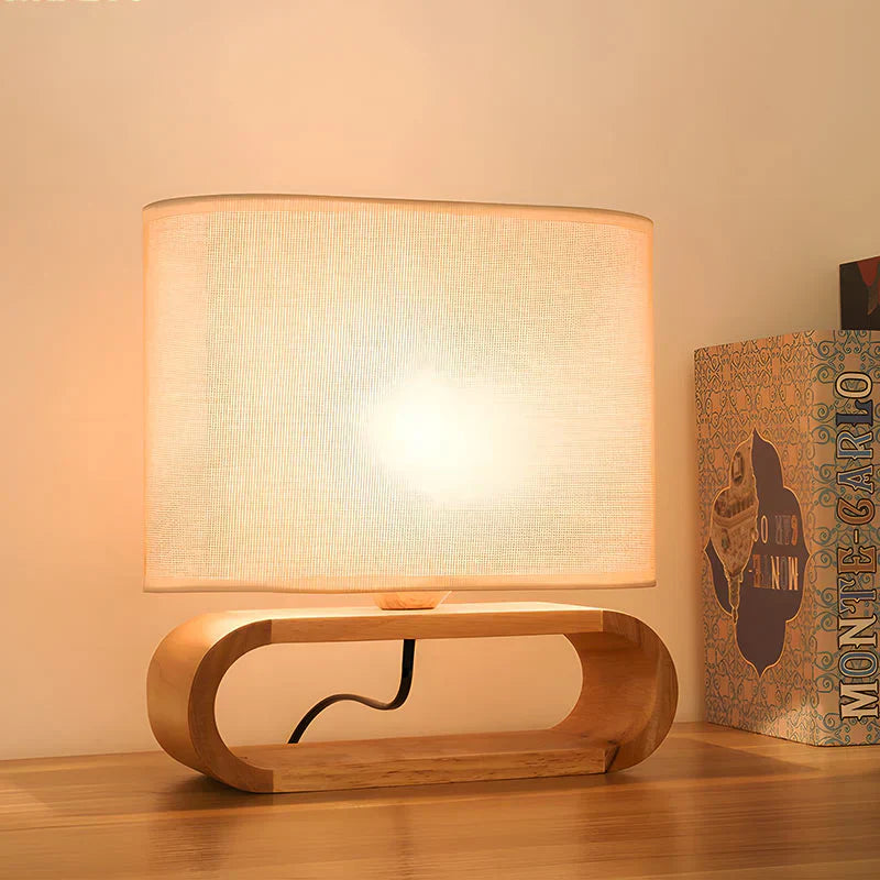 ScandiGlow - Slim sänglampa i trä för en mysig atmosfär