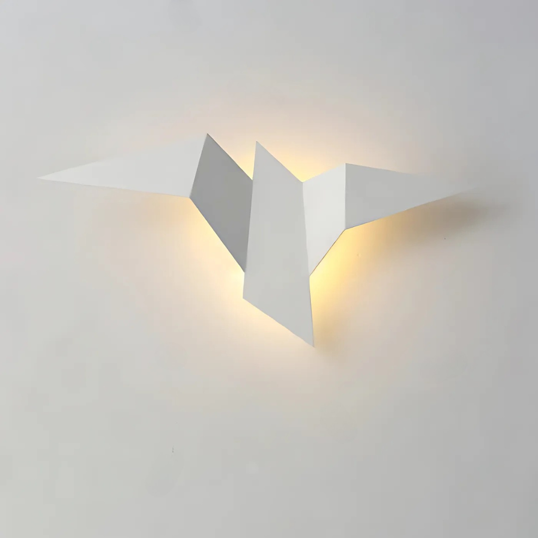 Akaru Origami | Skulptural LED Vägglampa i japansk design