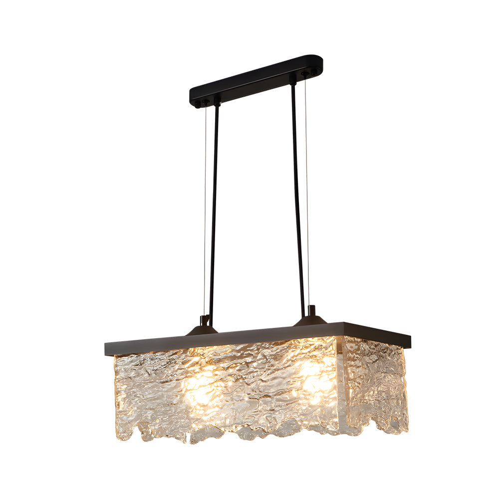 1/2-Ljus Glas 3-Stegs Dimbara Krona Lampa Matrum Belysning