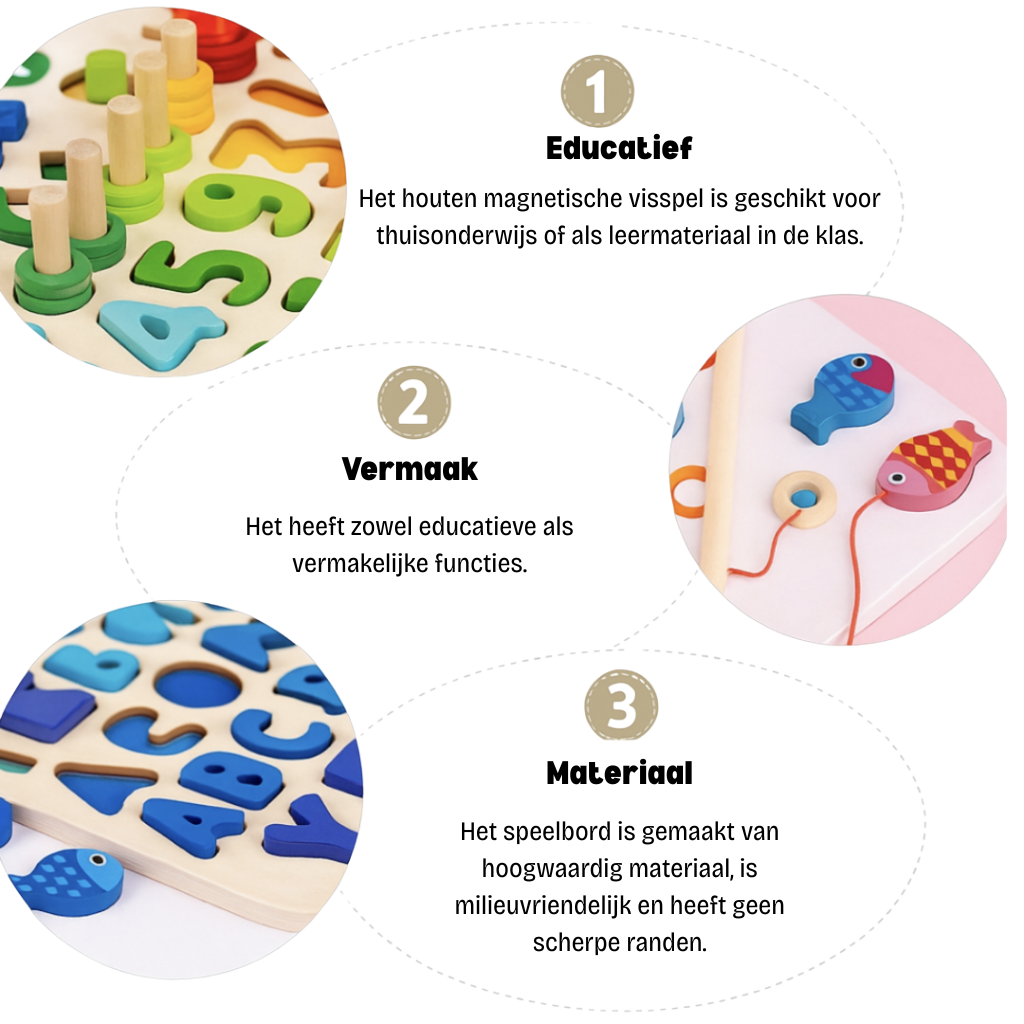 Utbildande Träleksaker Montessori Pusselbräda