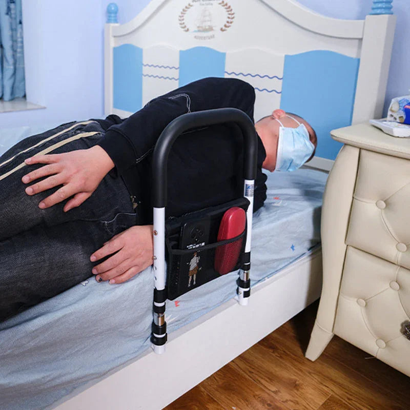 Justerbar Sänghjälpsräls med Sidostödhandtag – Säkerhetsstöd för Äldre & Rörlighetshjälp