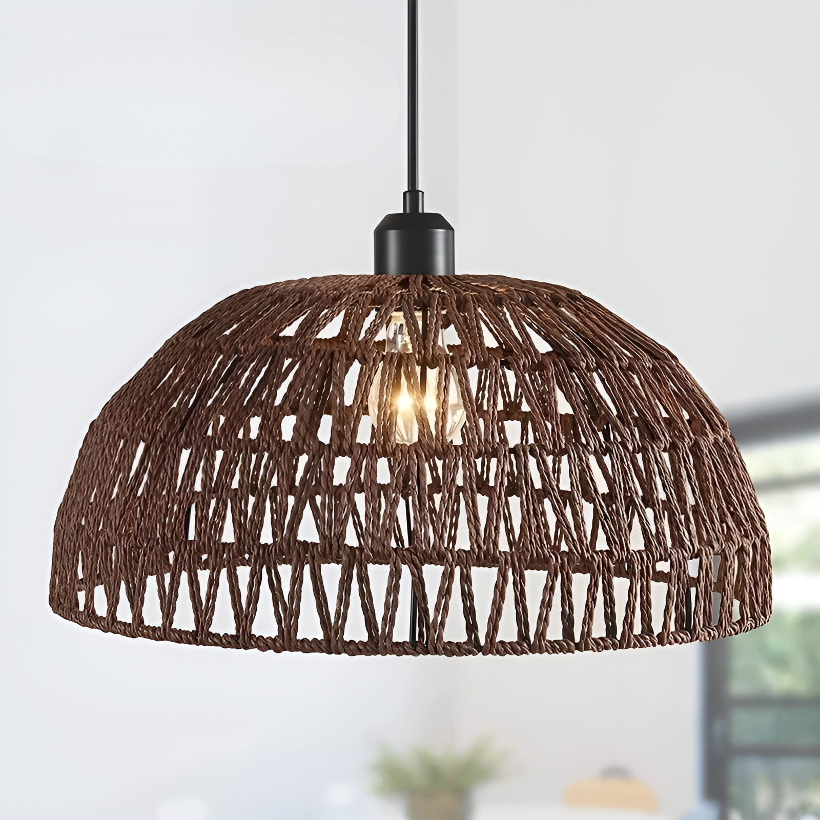 NatureWeave Light - Japansk Rattan Pendellampa