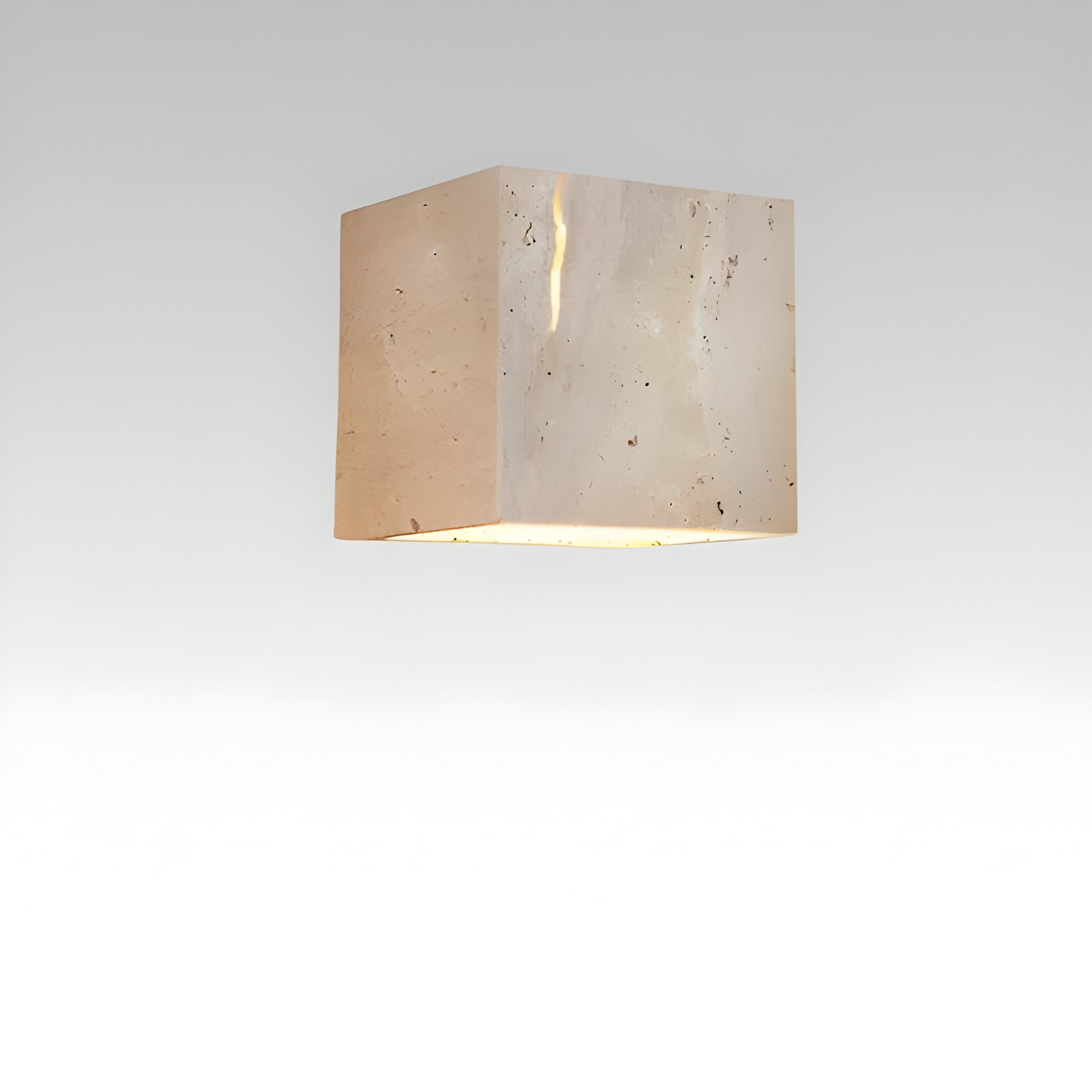 ScandiStone Light – Rektangulär Travertin LED Vägglampa