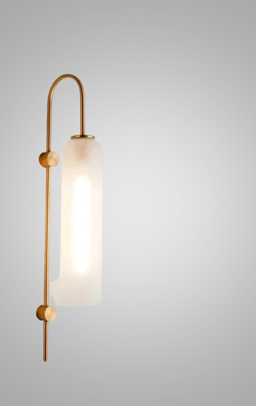 GlassGlow - Modern LED Vägglampa av Glas