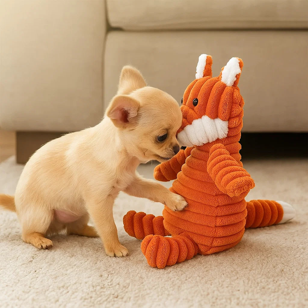 Hundleksak Pluffig Squeaky Tuggedyr