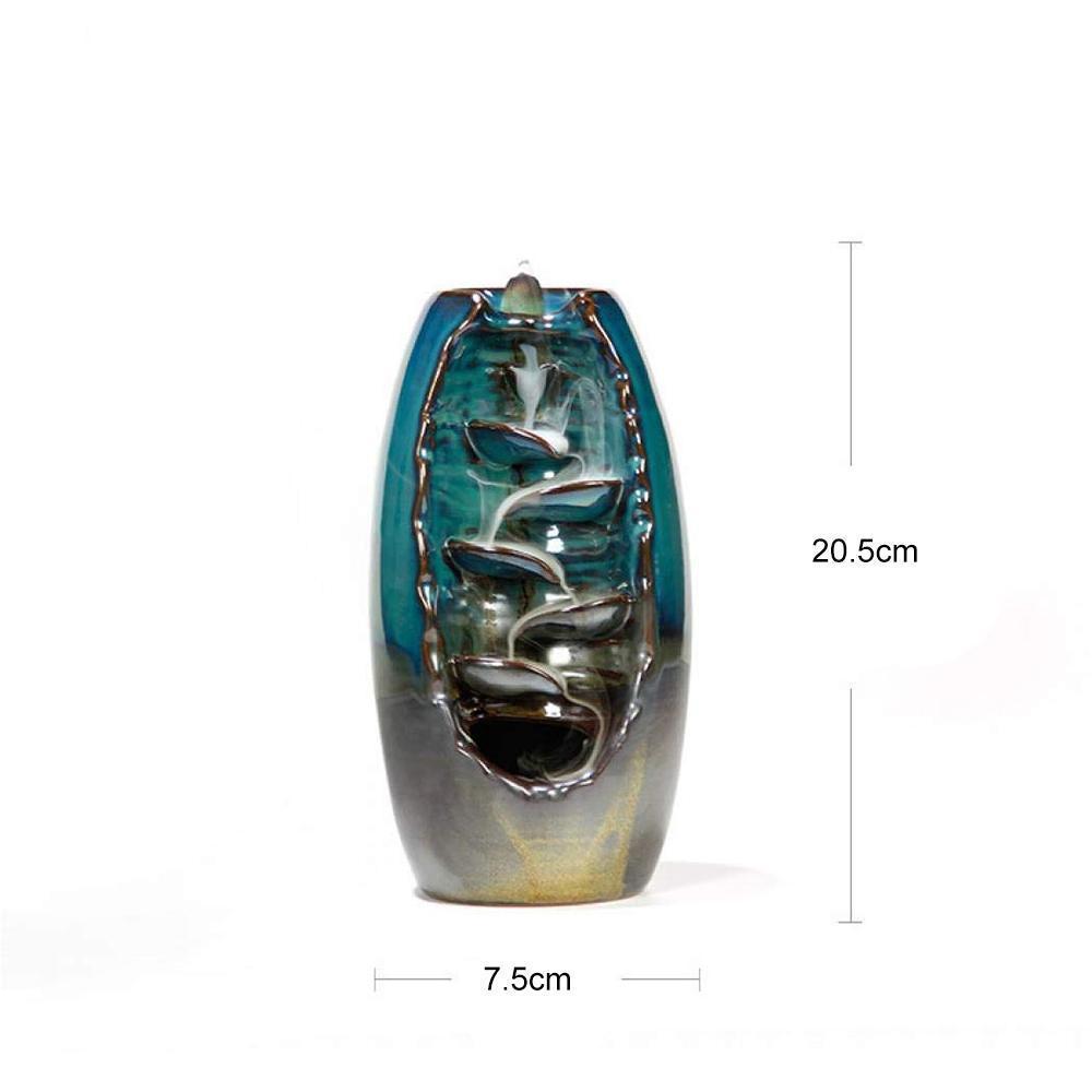 MountainRiver - Handgjord rökelsehållare med vattenfallseffekt