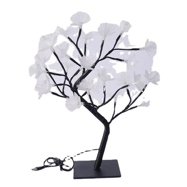 Carvallo BloomTree | Fiber optic LED tree lamp | Warm white | Birch look with flowers | For magical light moments
