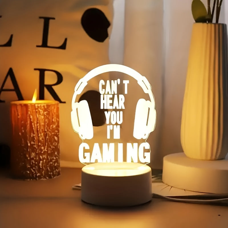 GameLamp - Mini LED Bordslampa med USB-uppladdning för Spelrum