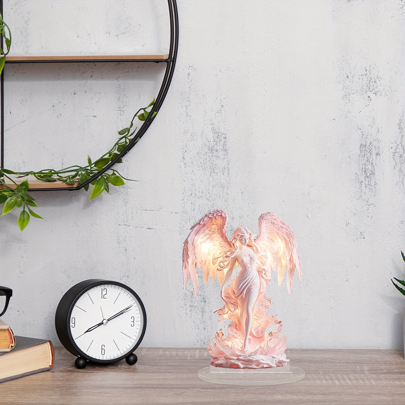 AngelGlow - Akrylängel Displaybord för Bords- och Hemdekoration