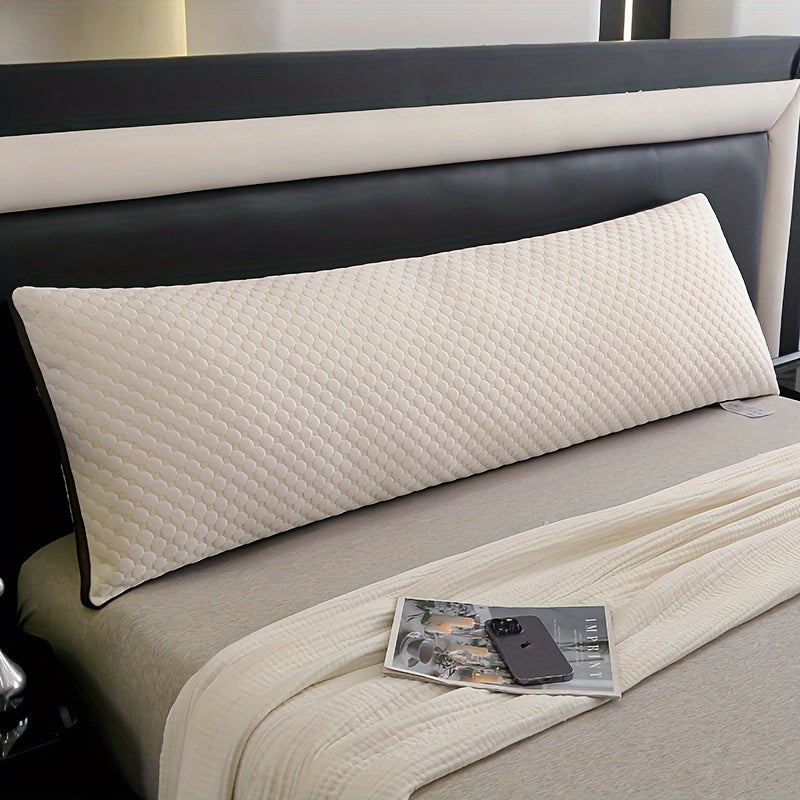 Premium Mjuk Stickad Bubbel 3D Massage Kroppskudde - Stödjande och Bekväm för Sido- och Magliggare