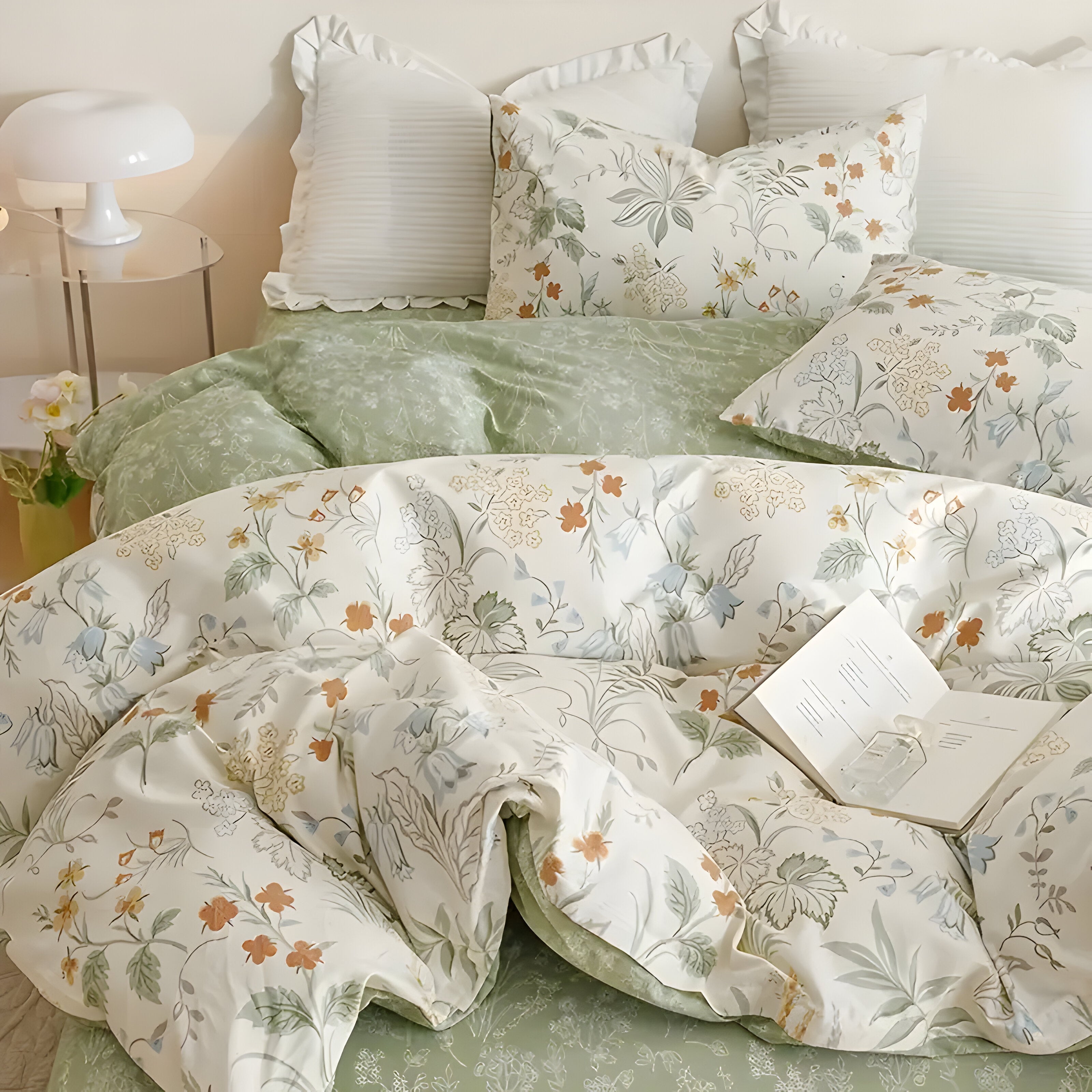 Blommigt sängkläder-set – 3-delat, Mjukt och Av hög kvalitet | Perfekt för alla årstider