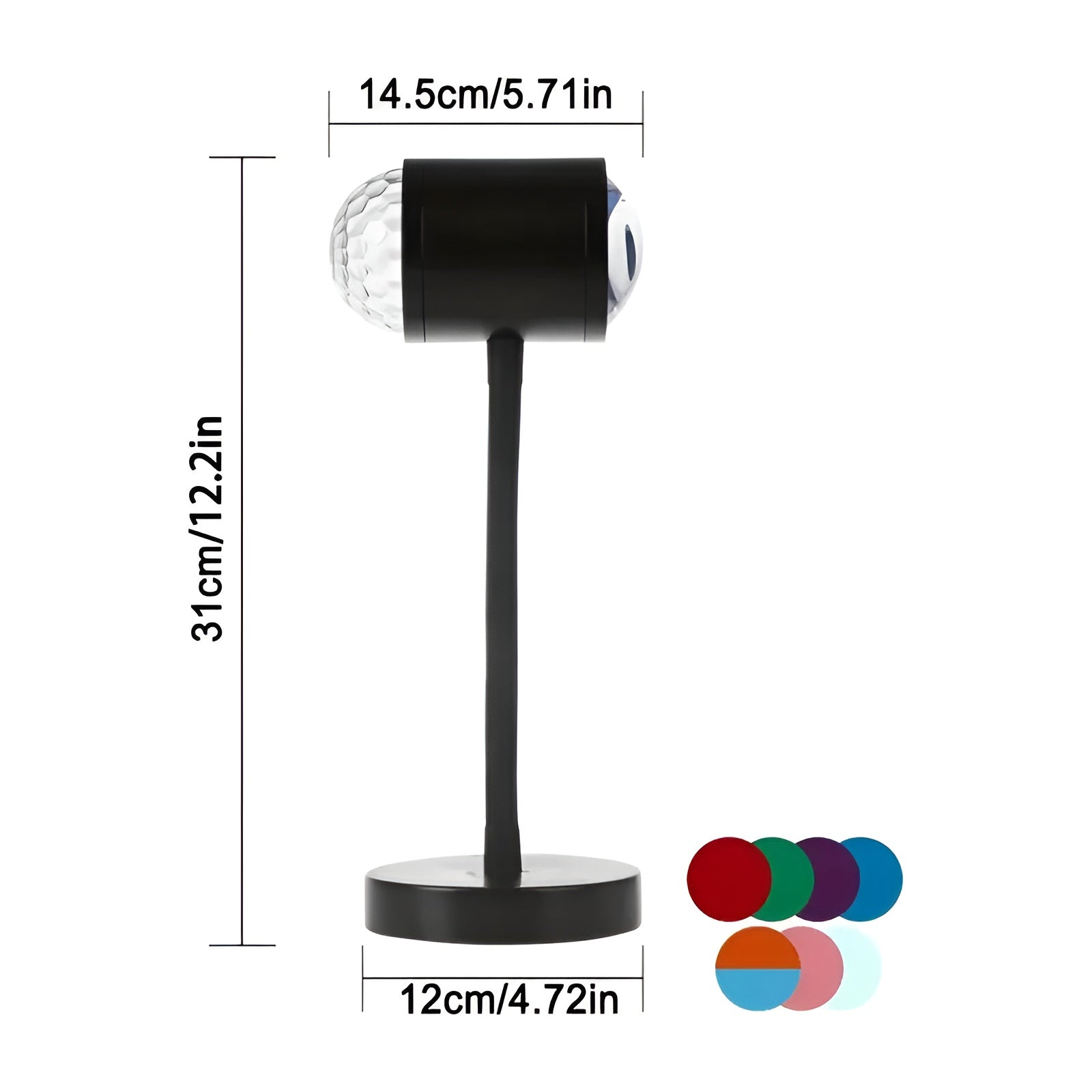 Projekteringlampa med dubbelhuvud – solnedgångsljus för atmosfärisk heminredning