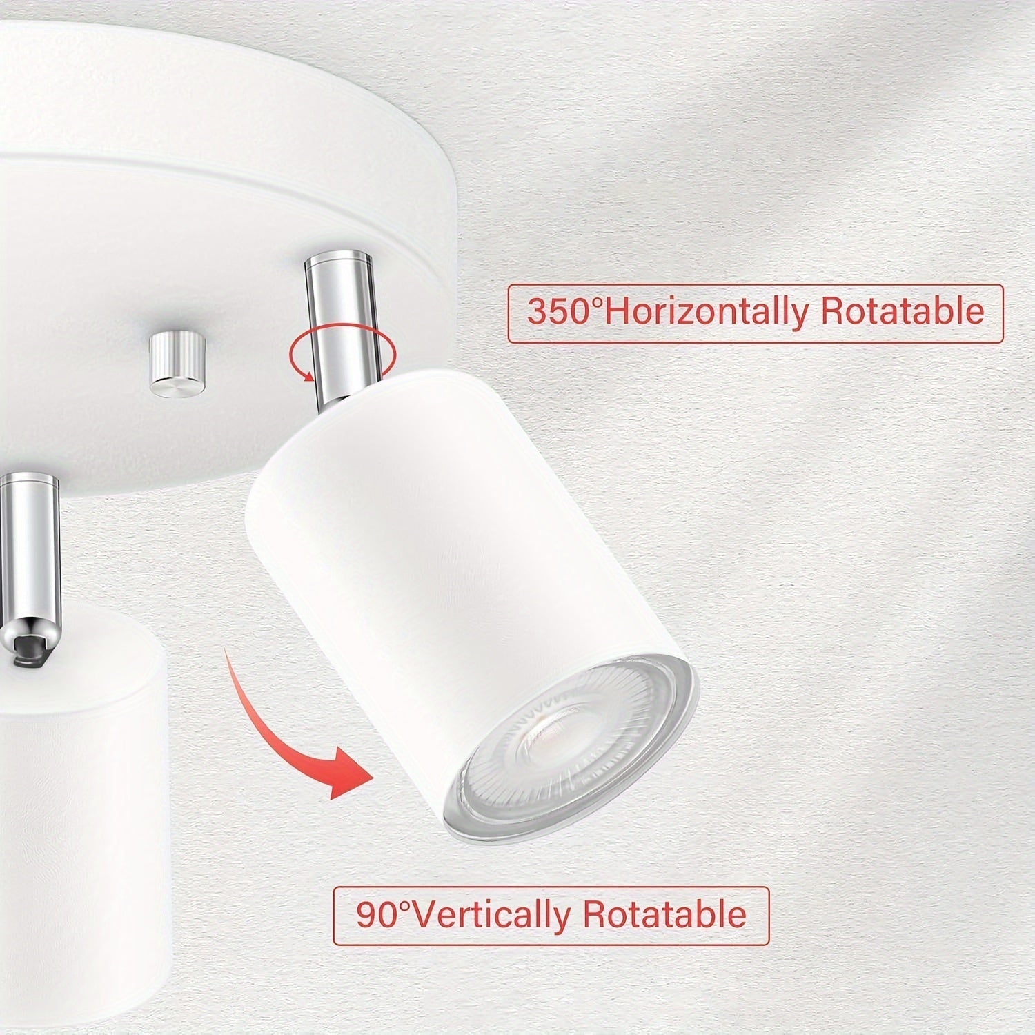 FlexiLight - 3-ljus Takspot med Vridbara Högar, GU10 Fäste