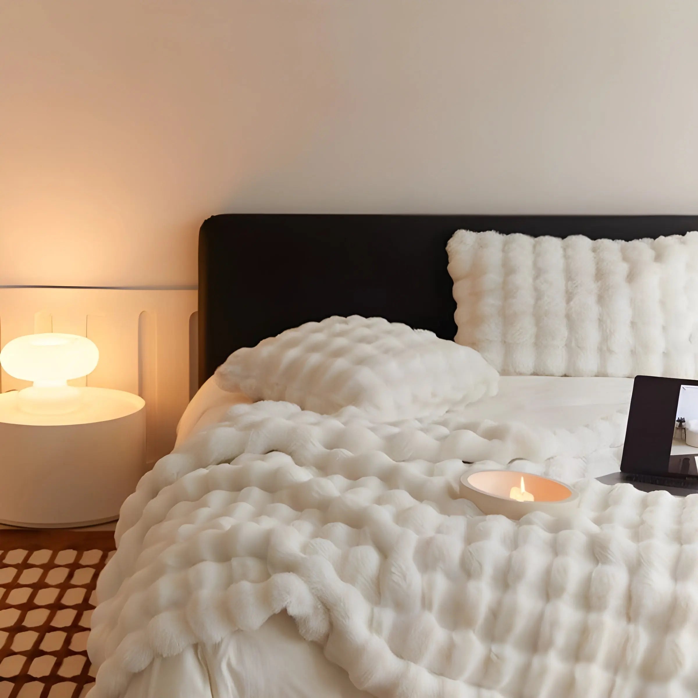 Sovande designerfilt