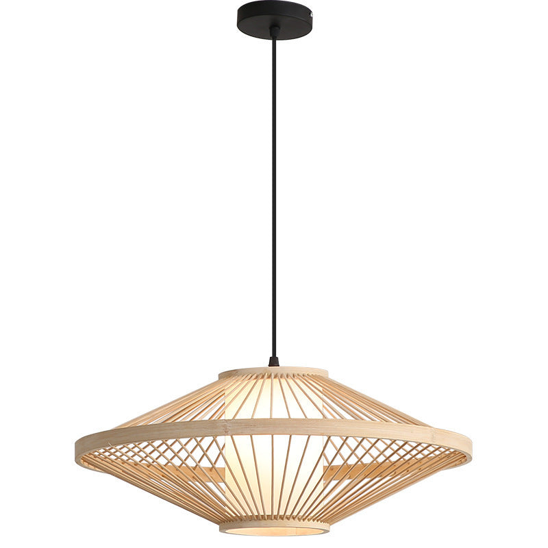 Modern asiatisk bamboolampa