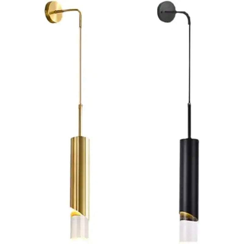 Elegant LED Vägglampa Guld/Svart Sovrum