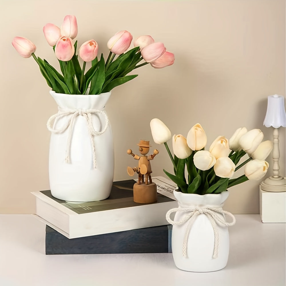 Bohemsk Geometrisk Dekorativ Vas – Idealisk för Vår- och Påskdekorationer