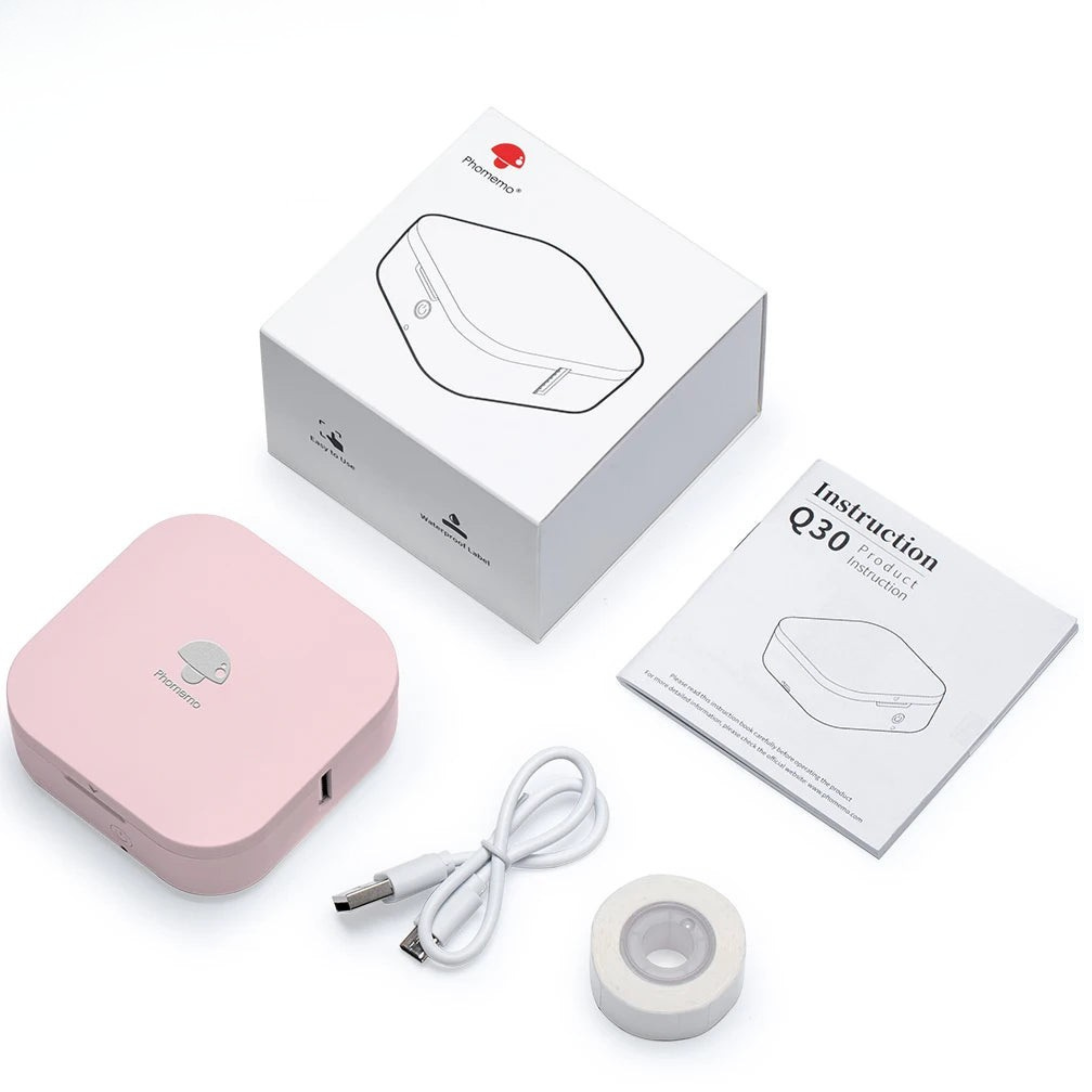 PRINTIFY – Trådlös termisk etikettutskriftare med Bluetooth & bärbar bläcklös utskrift