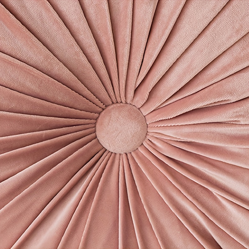 Pumpakudde - Sammet Rund Kuddfodral för Soffa, Tatami, Vardagsrum och Kontorsdekoration