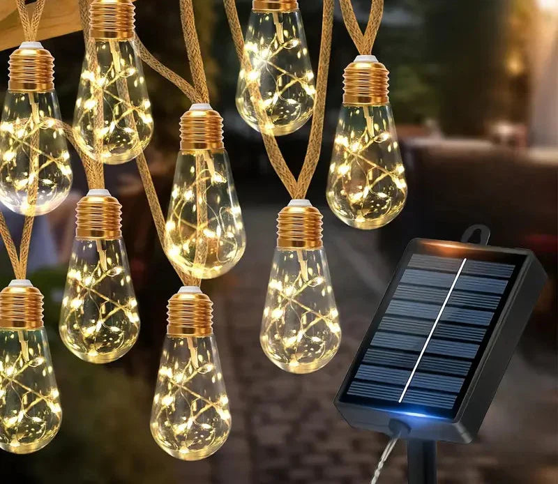 Halloween & Jul Solstringlampor – LED Utomhusbelysning med 8 lägen